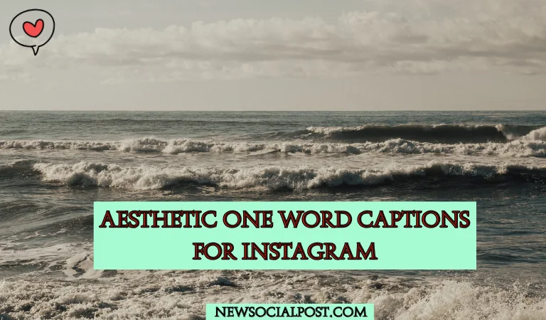Aesthetic One Word Captions for Instagram Aesthetic One Word Captions for Instagram