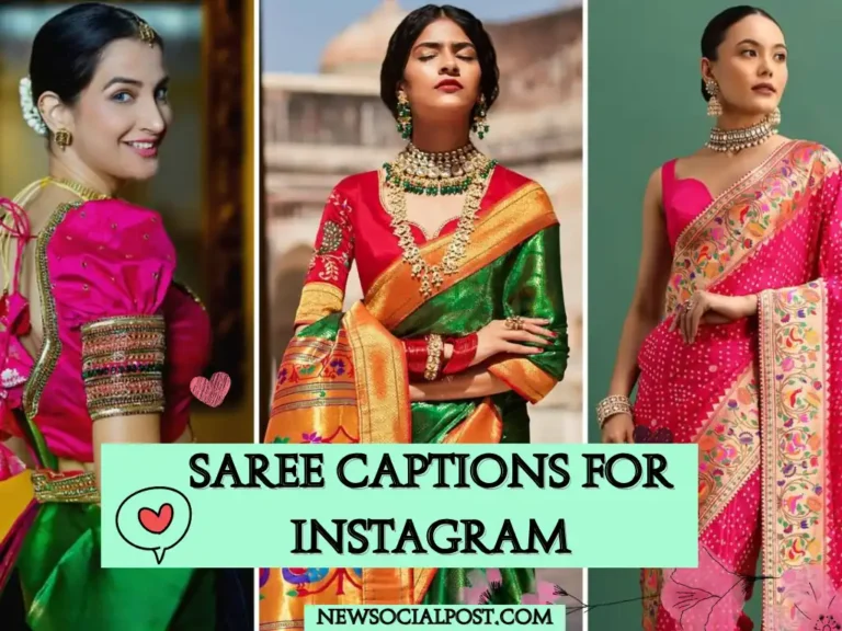New Saree Captions for Instagram